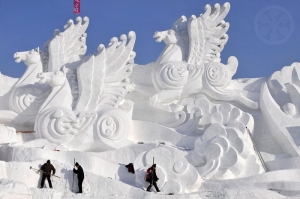 Краевой фестиваль снежных скульптур